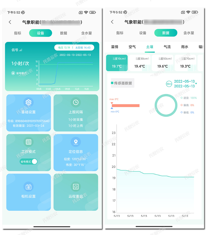 田間小型氣象站設備及數據管理 田間小型氣象站設備及數據管理